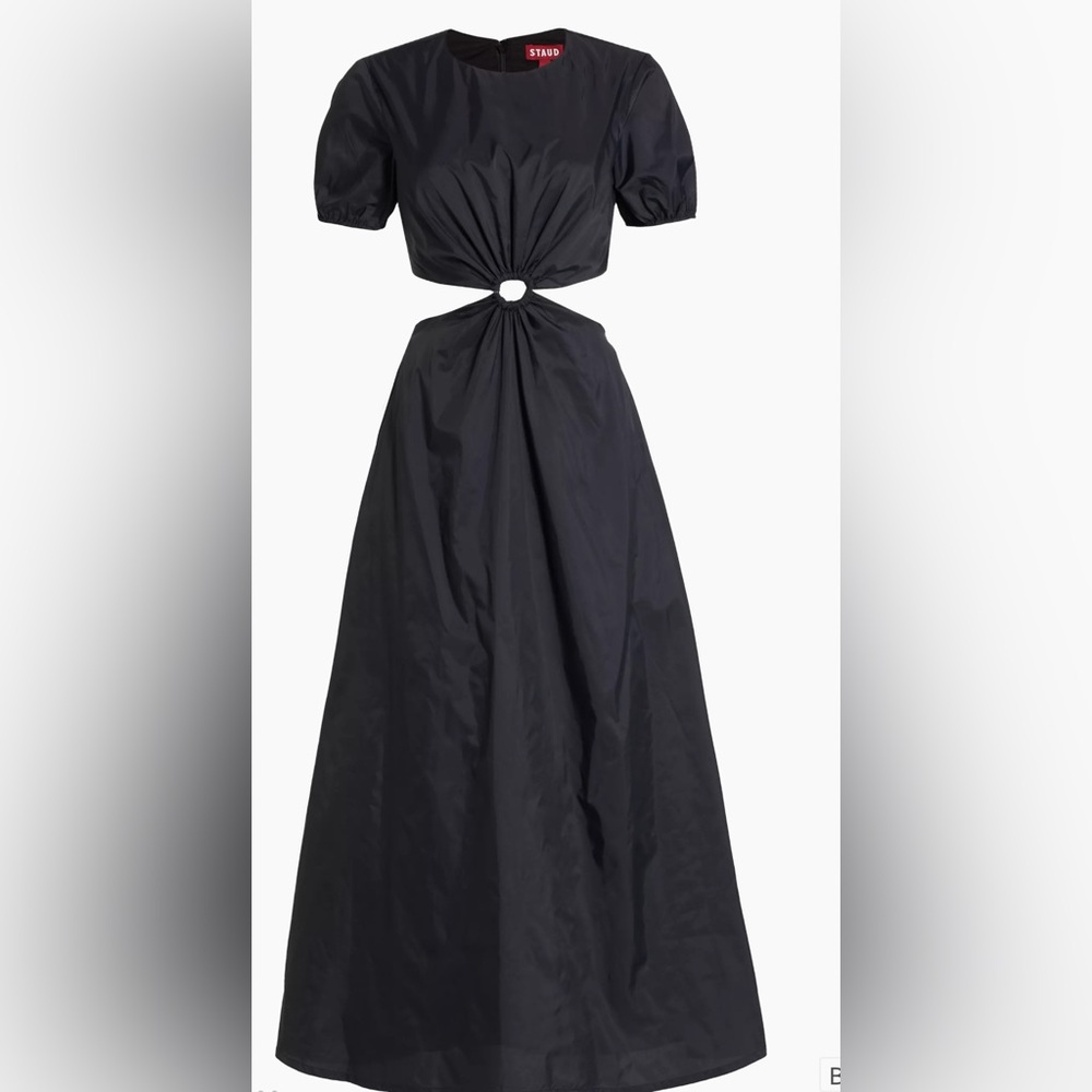 Staud Black Cutout Maxi Dress Size Small